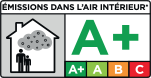 logo A+ - émission dans l'air intérieur